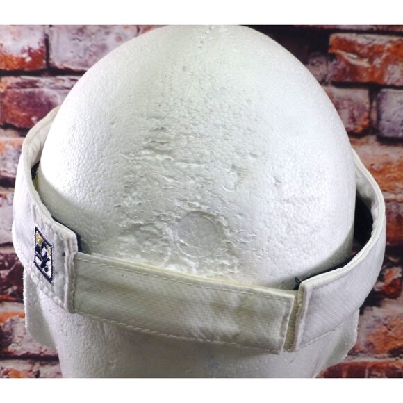 Wingate Embroidered White Sports Visor Hat The Game Adjustable Fit - Picture 3 of 8